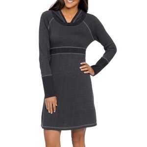 prAna Nanaette Dress Sustainable Earthy Womens S Babydoll Y2K Granola Comfy Grey